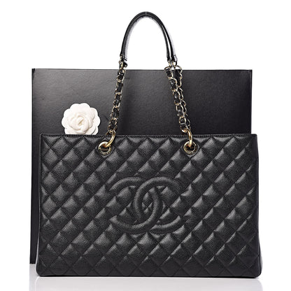 Chanel Caviar Quilted XL Grand Shopping Tote GST Black 13 of 13