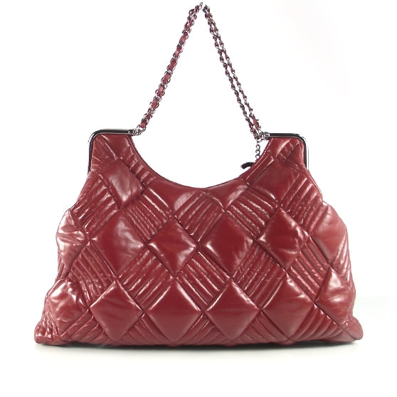 Chanel Lambskin Large In and Out Tote Red 1 of 12