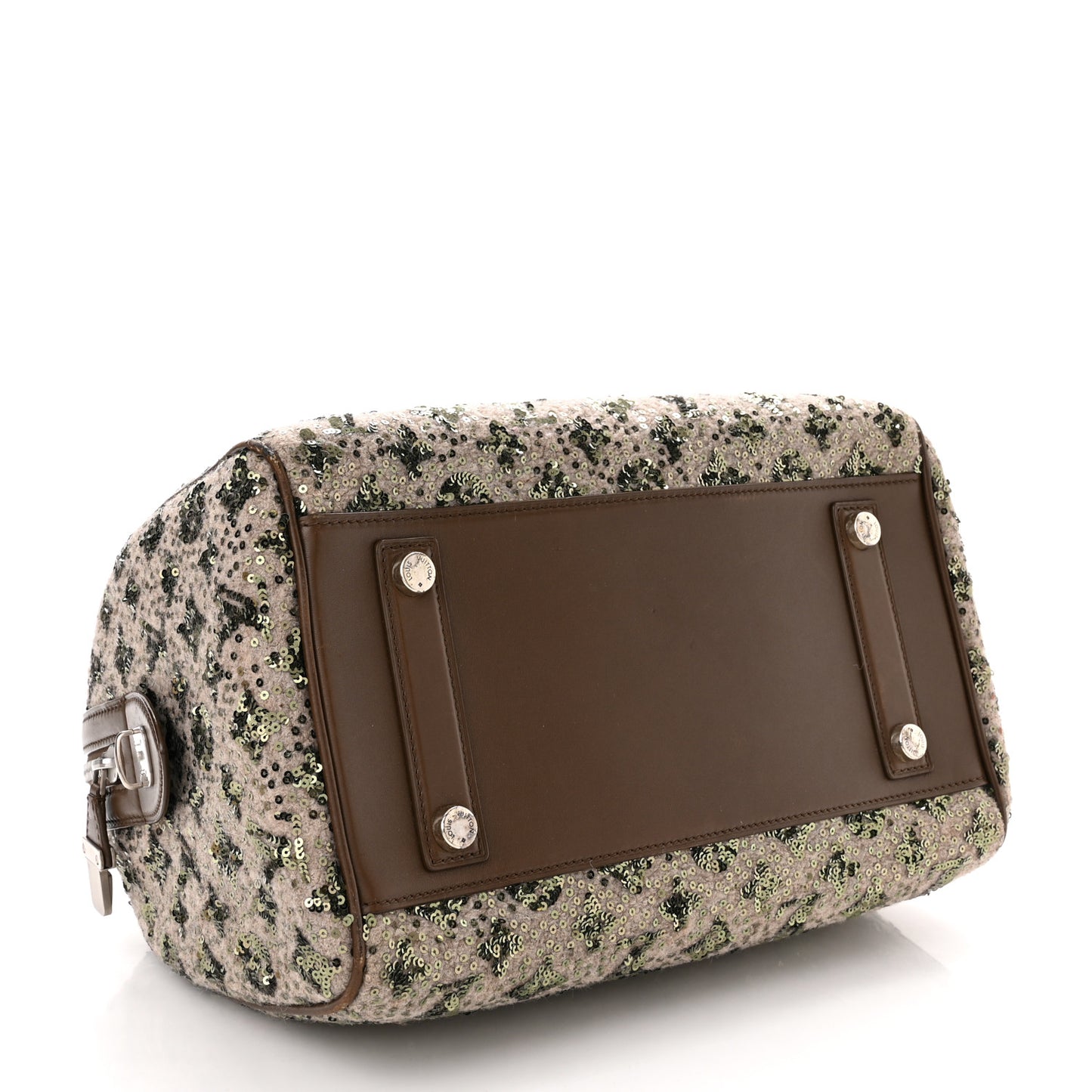 Sequin Monogram Sunshine Express Speedy Kaki