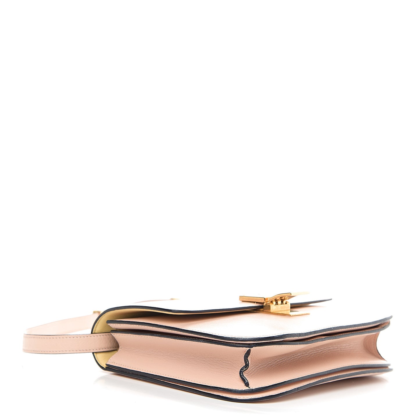 Liege Calfskin Medium Classic Box Flap Bag Powder