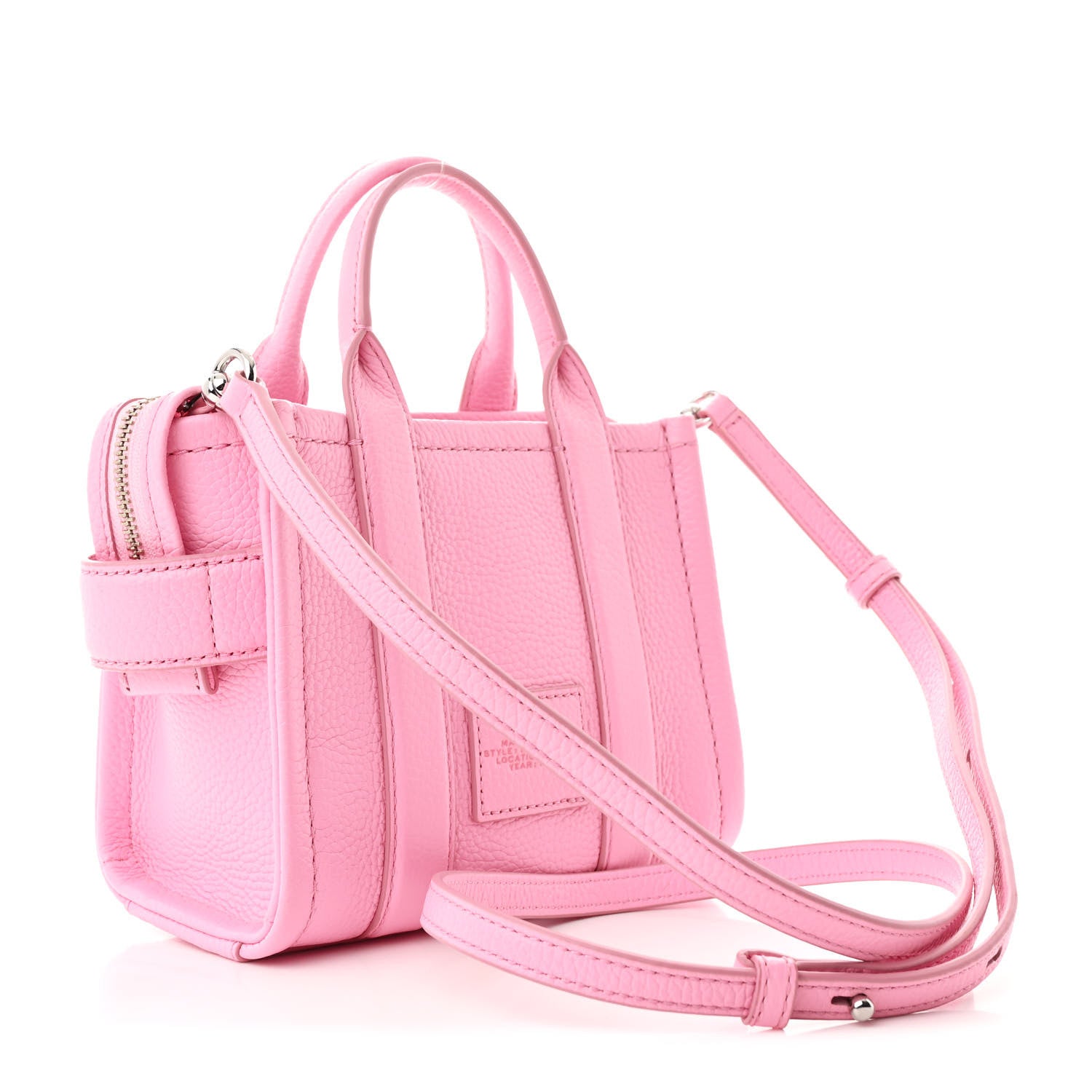 Marc Jacobs Grained Calfskin Micro The Tote Bag Pink 3 of 11