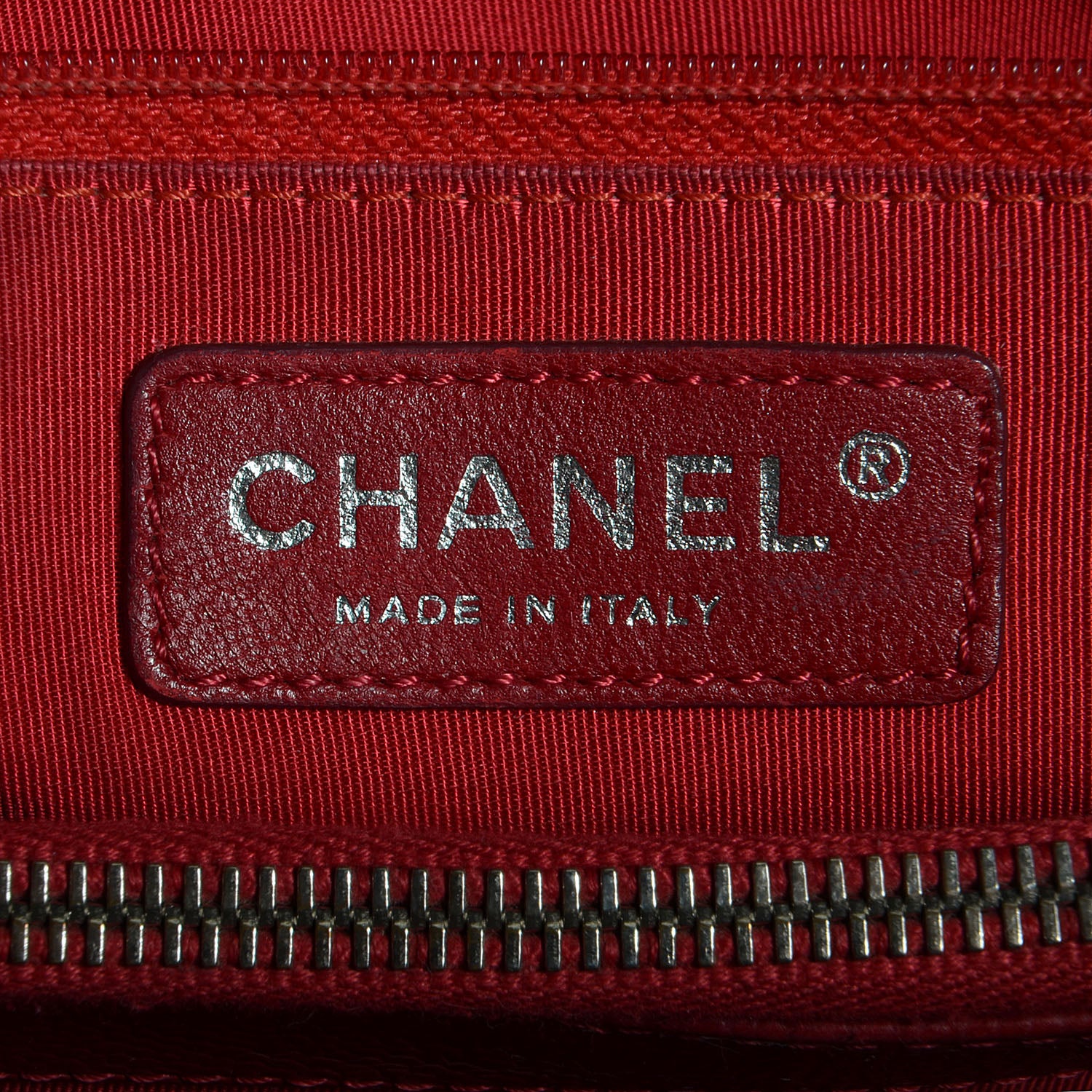 Chanel Caviar Grand Shopping Tote GST Red 6 of 8