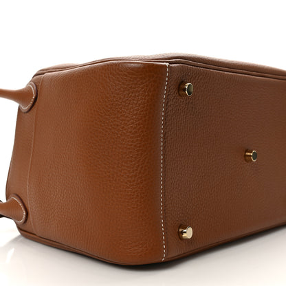 Hermes Taurillon Clemence Lindy 30 Gold 7 of 8