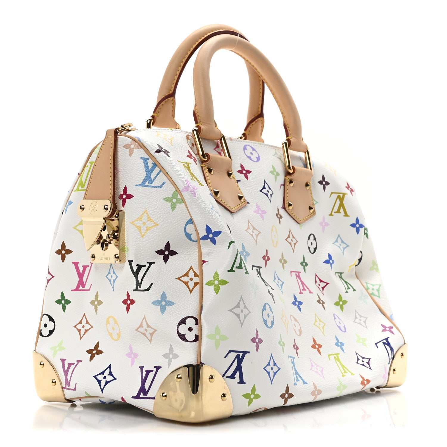 Louis Vuitton Monogram Multicolor Speedy 30 White 3 of 9