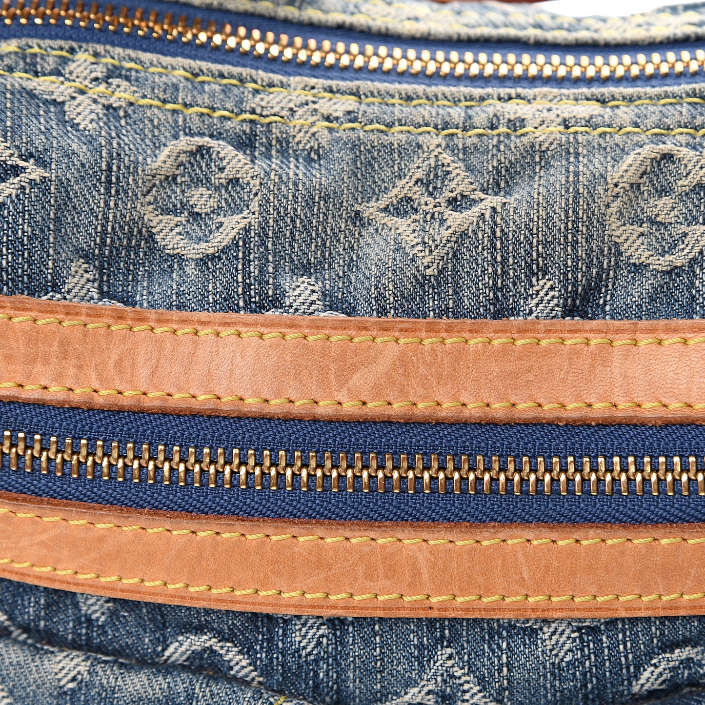 Monogram Denim Baggy PM Blue