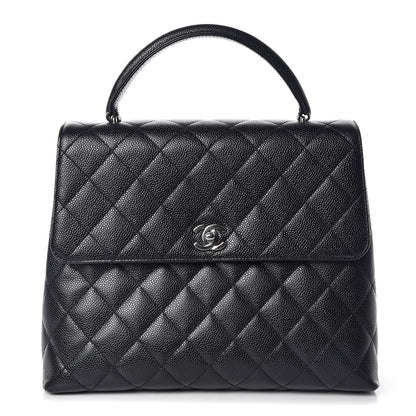 Chanel Caviar Quilted Jumbo Kelly Flap Black 1 of 12