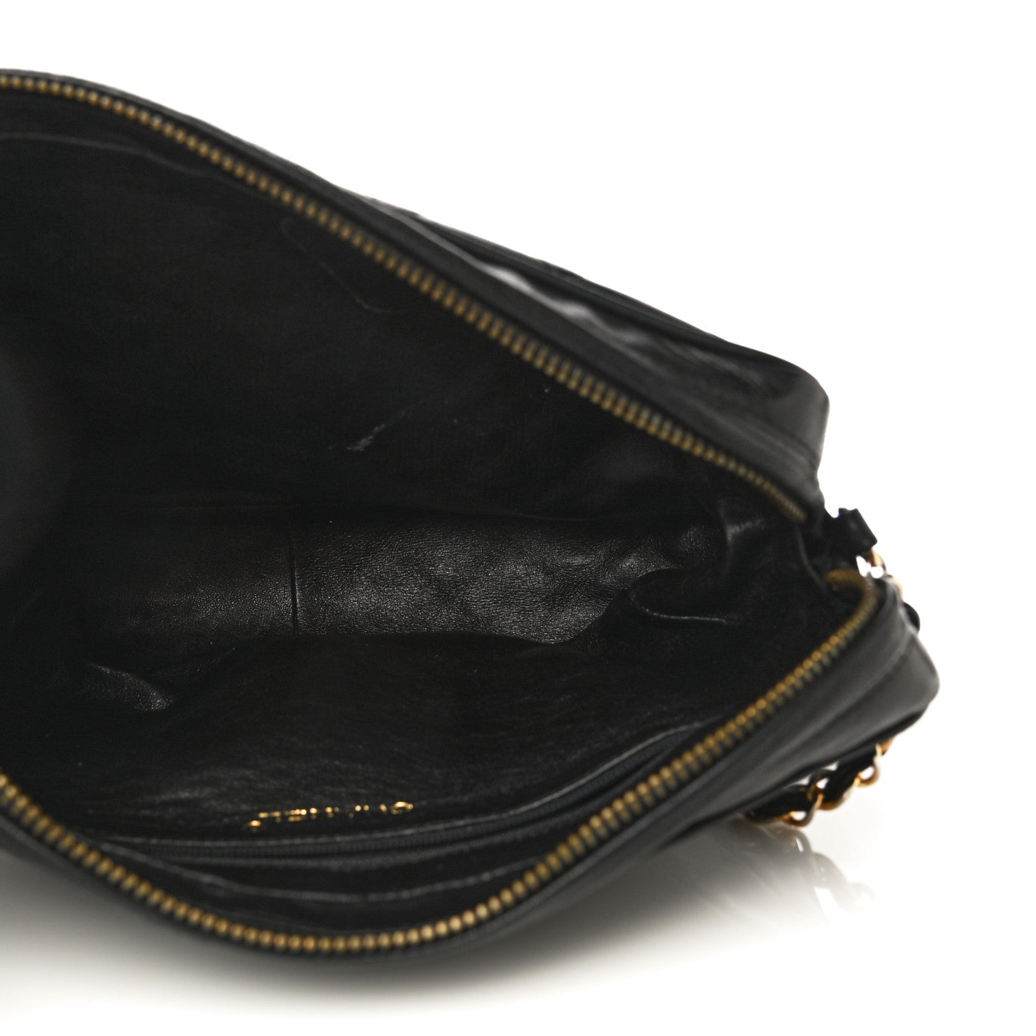 Chanel Lambskin Quilted CC Tassel Camera Case Black 4 of 14