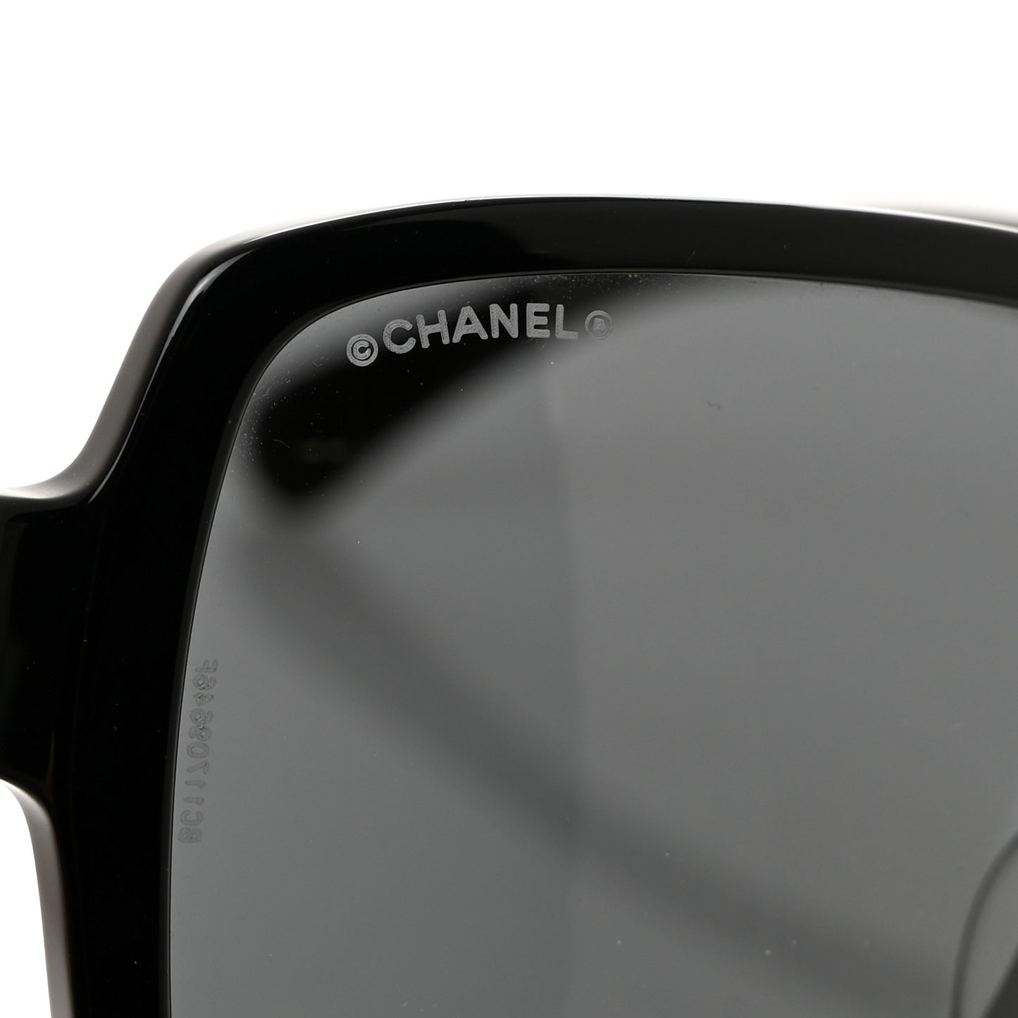 Acetate Polarized Square Sunglasses 5408-A Black