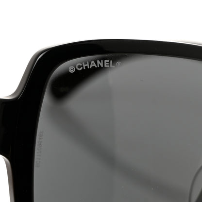 Chanel Acetate Polarized Square Sunglasses 5408-A Black 7 of 8