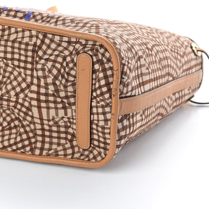 MCM Visetos Medium Liz Reversible Shopper Tote Cognac 13 of 15