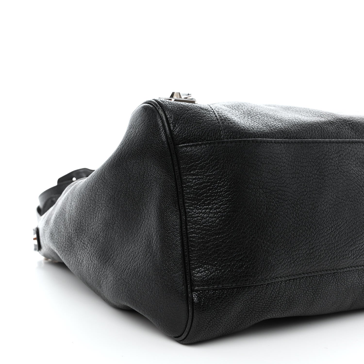 Balenciaga Chevre Silver Metallic Edge Hardware Velo Black 9 of 10