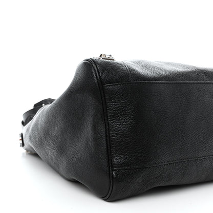 Balenciaga Chevre Silver Metallic Edge Hardware Velo Black 9 of 10