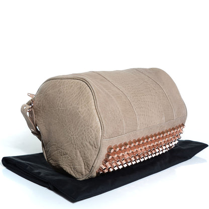 Alexander Wang Pebbled Lambskin Rocco Latte Rose Gold Hardware 4 of 9