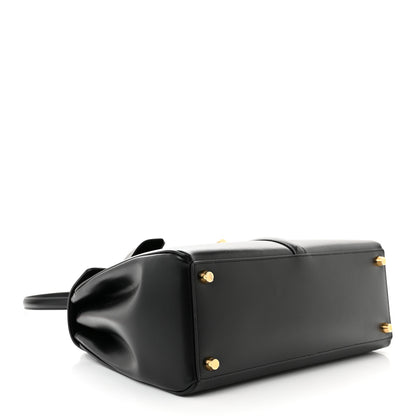 Celine Satinated Calfskin Medium 16 Top Handle Bag Black 4 of 12