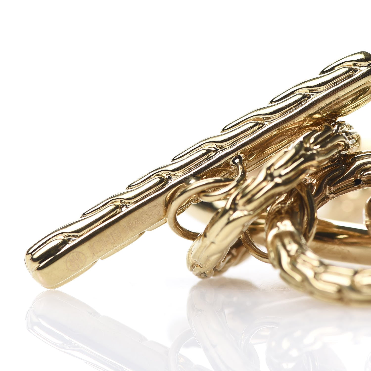John Hardy 18K Yellow Gold Classic Chain Circle Link Bracelet 4 of 4