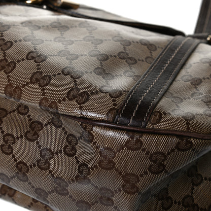 Gucci Crystal Monogram Duchessa Flap Shoulder Bag Dark Brown 8 of 18