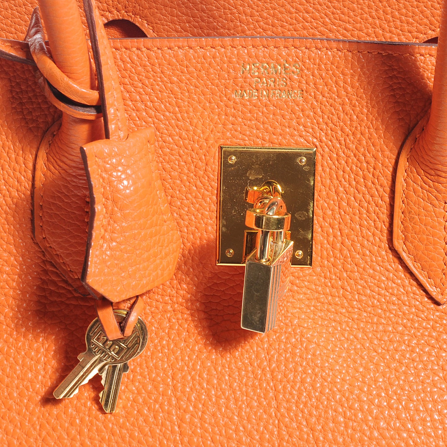 Togo Birkin 35 Orange