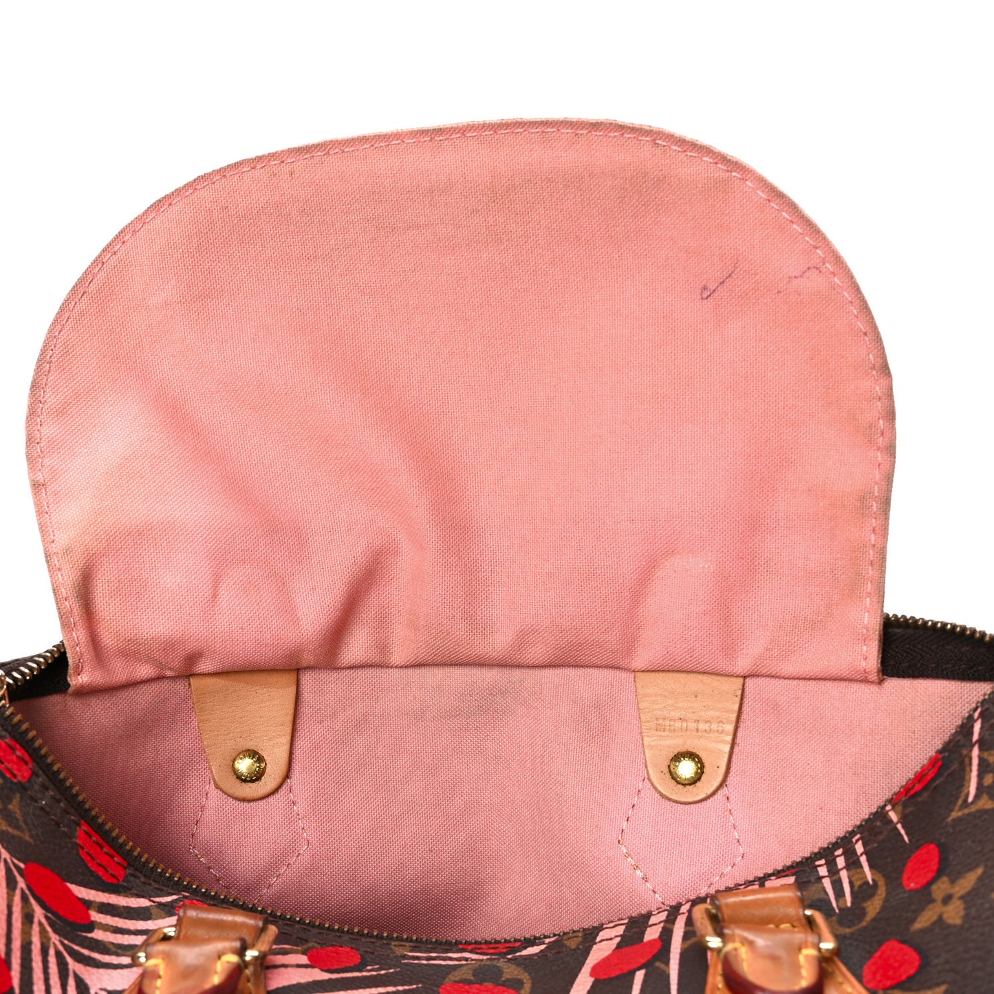 Monogram Jungle Dots Speedy 30 Sugar Pink Poppy