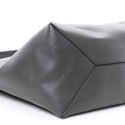 Loewe Shiny Calfskin Large Puzzle Fold Tote Dark Grey 8 of 9