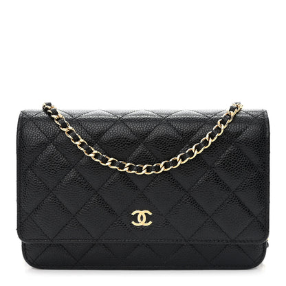 Chanel Caviar Quilted Wallet on Chain WOC Black 1 of 13
