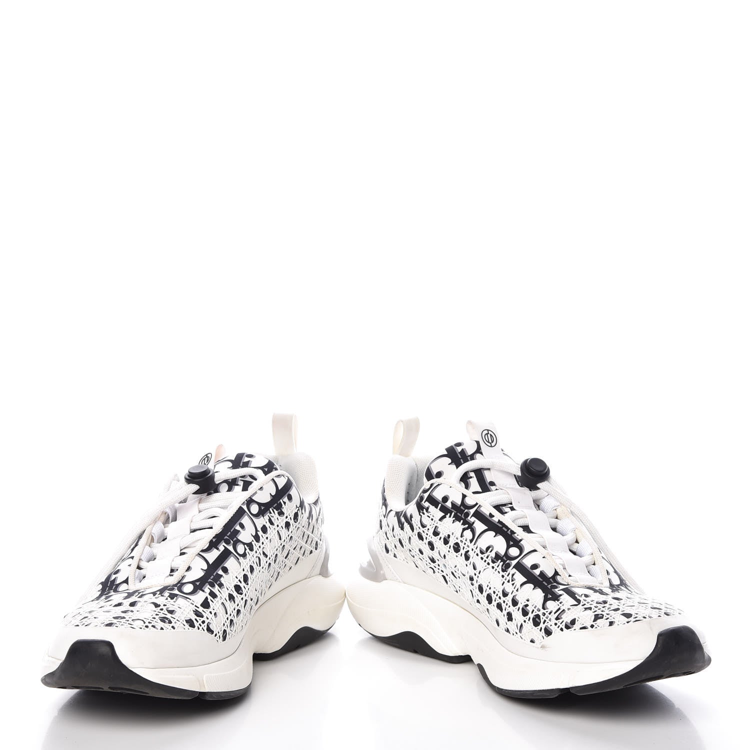 Christian Dior Oblique Cannage B24 Low Top Sneakers 42 White Black 5 of 11