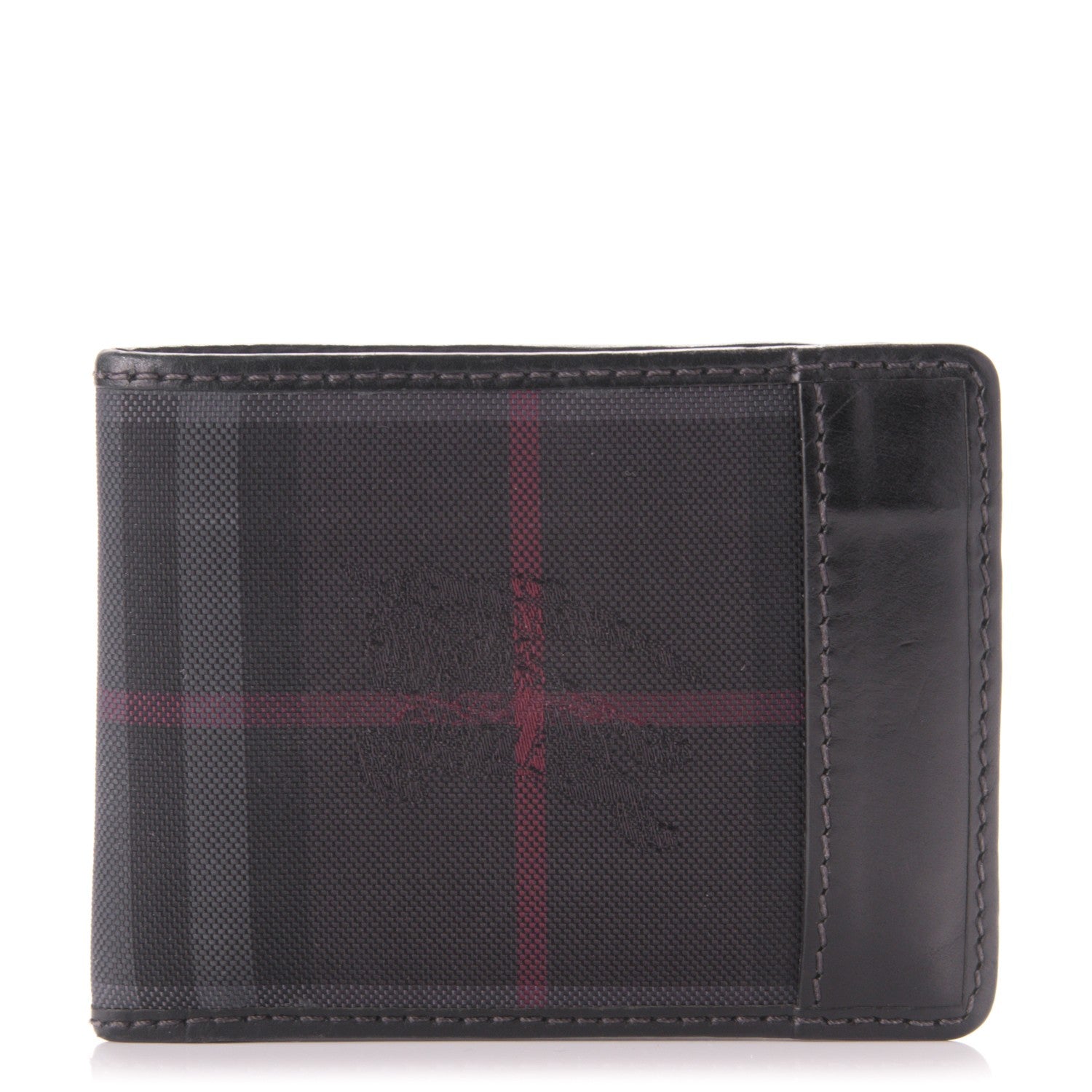 Burberry Horseferry Check Bi-Fold Wallet Black 1 of 8