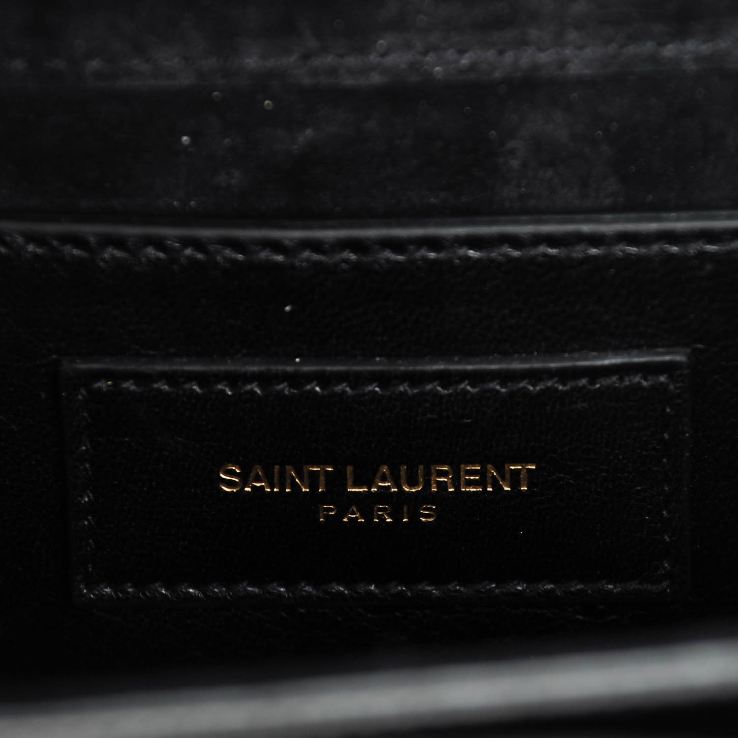 Saint Laurent Patent Small Classic Monogram Tassel Satchel Black 7 of 8