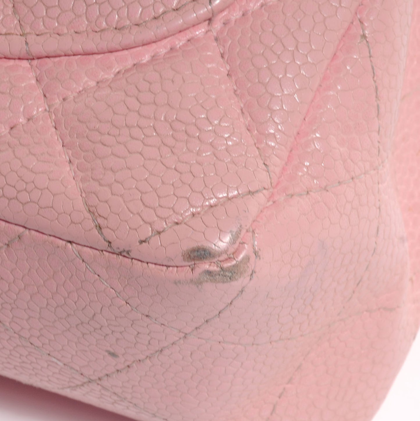 Caviar Quilted Mini Flap Pink