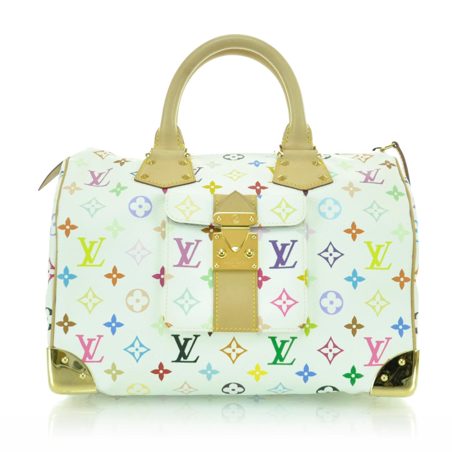Monogram Multicolor Speedy 30 White