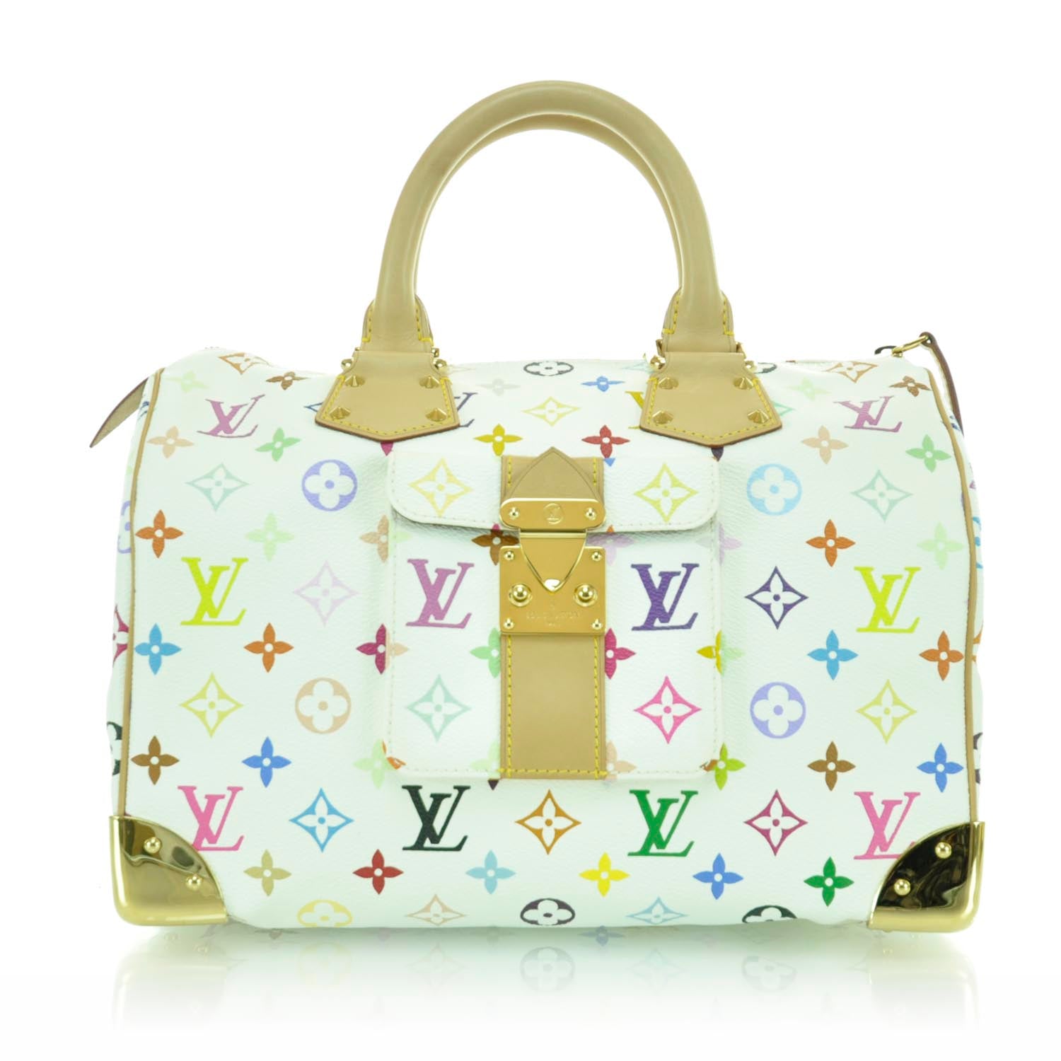 Louis Vuitton Monogram Multicolor Speedy 30 White 1 of 10