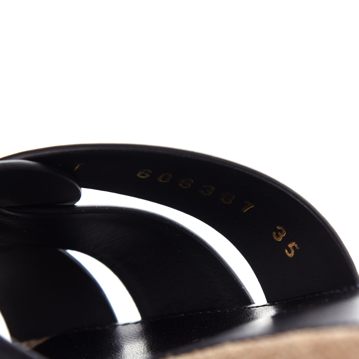 Saint Laurent Calfskin Nu Pied 05 Slide Sandals 35 Black 10 of 12