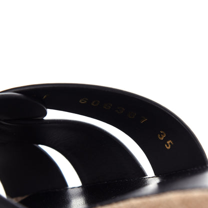 Saint Laurent Calfskin Nu Pied 05 Slide Sandals 35 Black 10 of 12