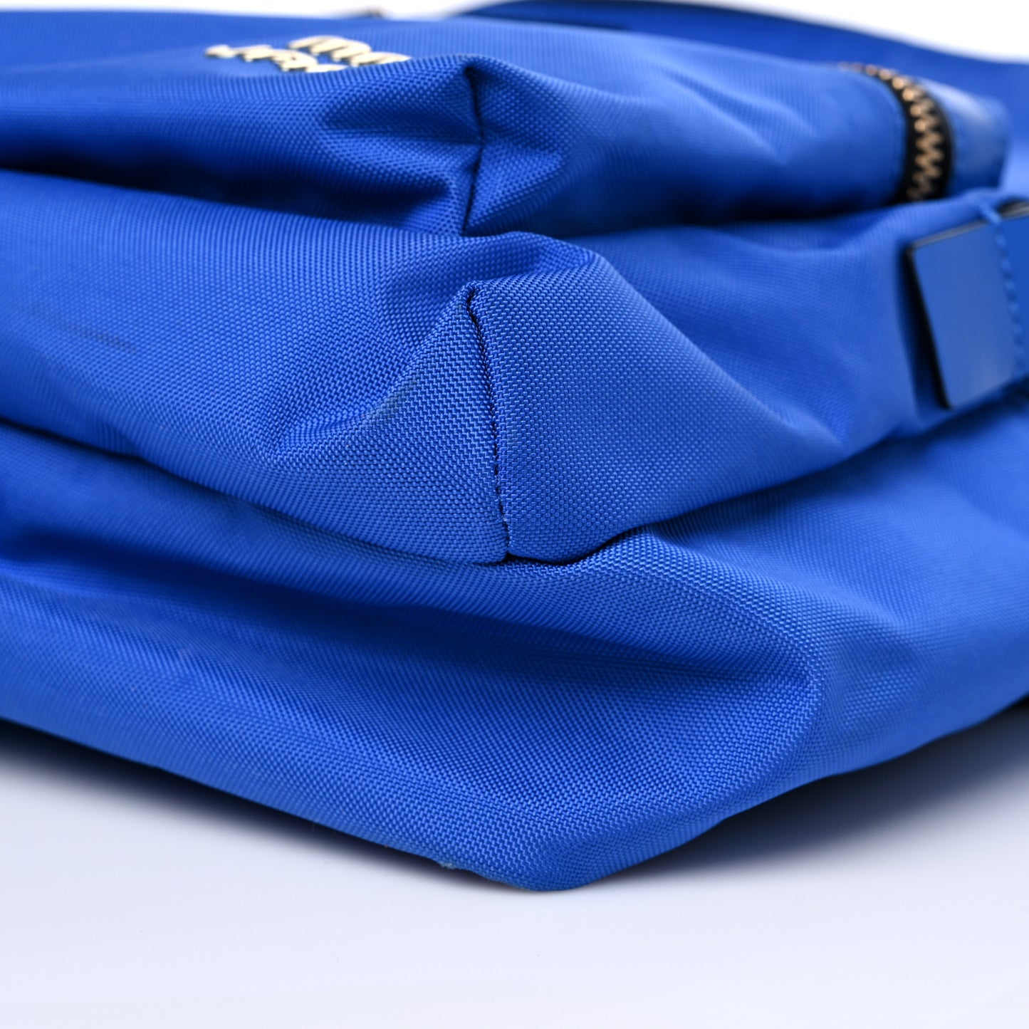 Nylon Logo Backpack Blue