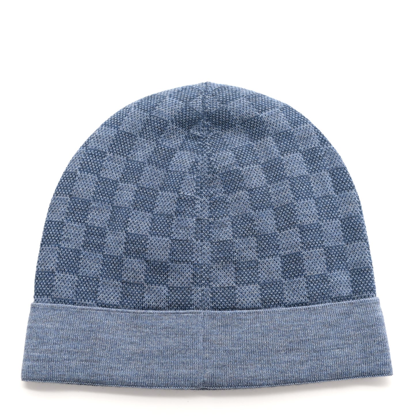 Wool Petit Damier Hat NM Light Blue