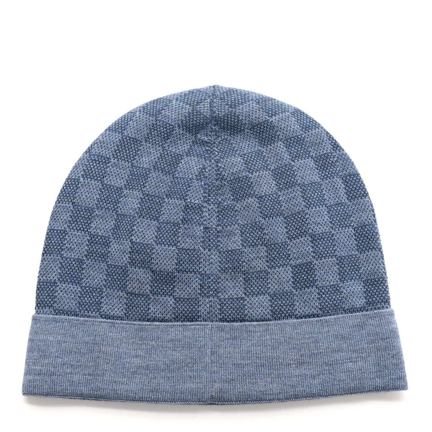 Louis Vuitton Wool Petit Damier Hat NM Light Blue 3 of 4