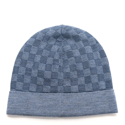 Louis Vuitton Wool Petit Damier Hat NM Light Blue 3 of 4