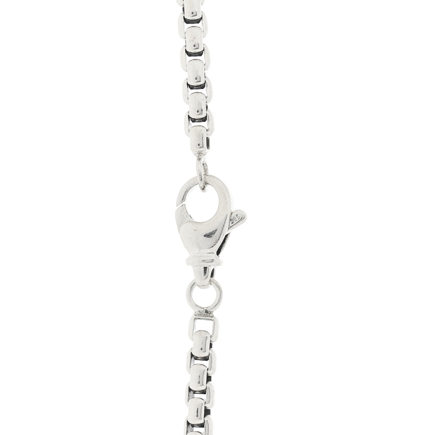 Sterling Silver Diamond Large Albion Pave Pendant Necklace