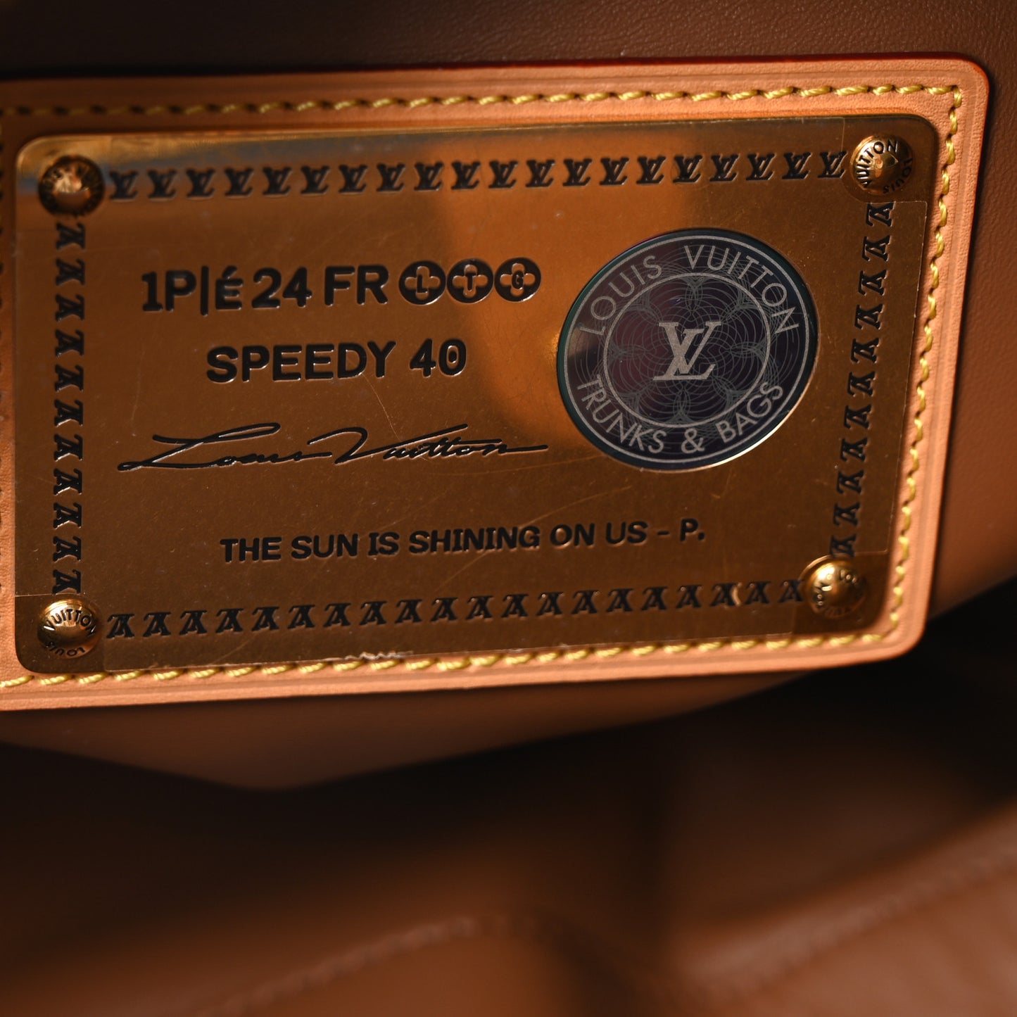 Calfskin Monogram Speedy P9 Bandouliere 40 Blue