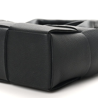 Bottega Veneta Grained Calfskin Maxi Intrecciato Mini Arco Tote Black 10 of 10