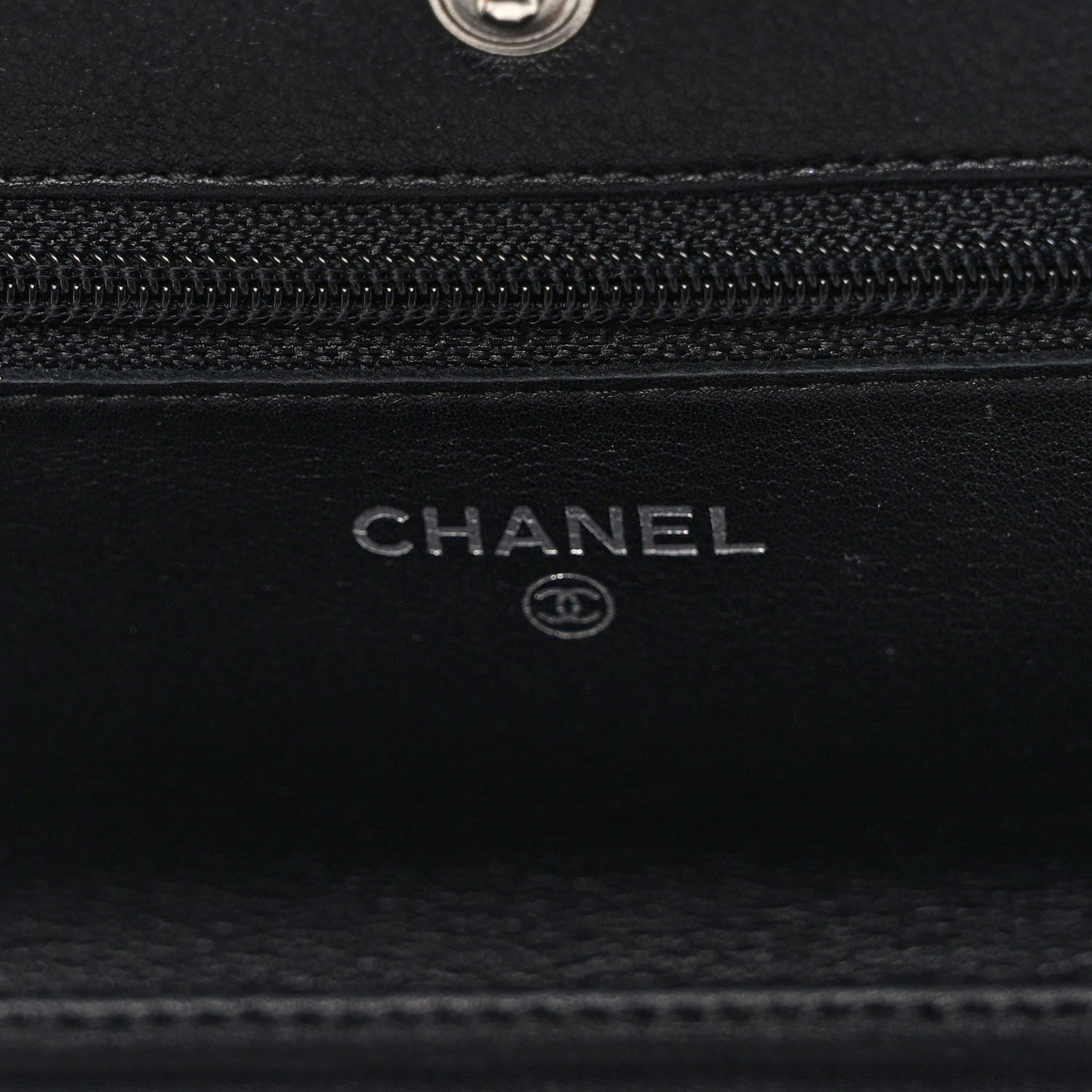 Chanel Caviar Timeless CC Wallet on Chain WOC Black 6 of 9