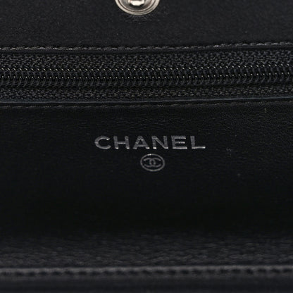 Chanel Caviar Timeless CC Wallet on Chain WOC Black 6 of 9