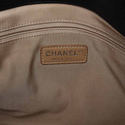 Chanel Caviar Quilted Expandable Zip Shoulder Bag Black 6 of 7