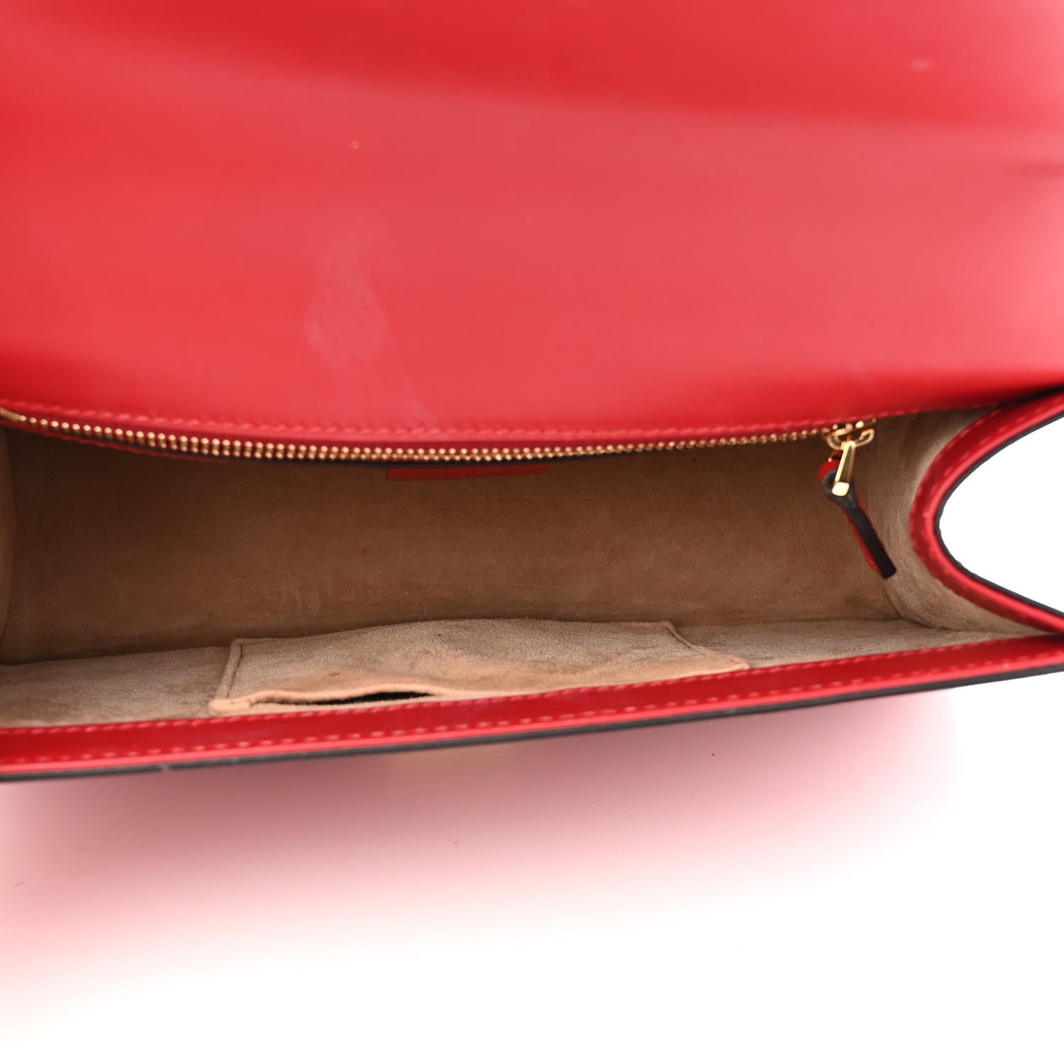 Gucci Calfskin Small Sylvie Shoulder Bag Hibiscus Red 4 of 12