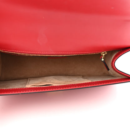 Gucci Calfskin Small Sylvie Shoulder Bag Hibiscus Red 4 of 12
