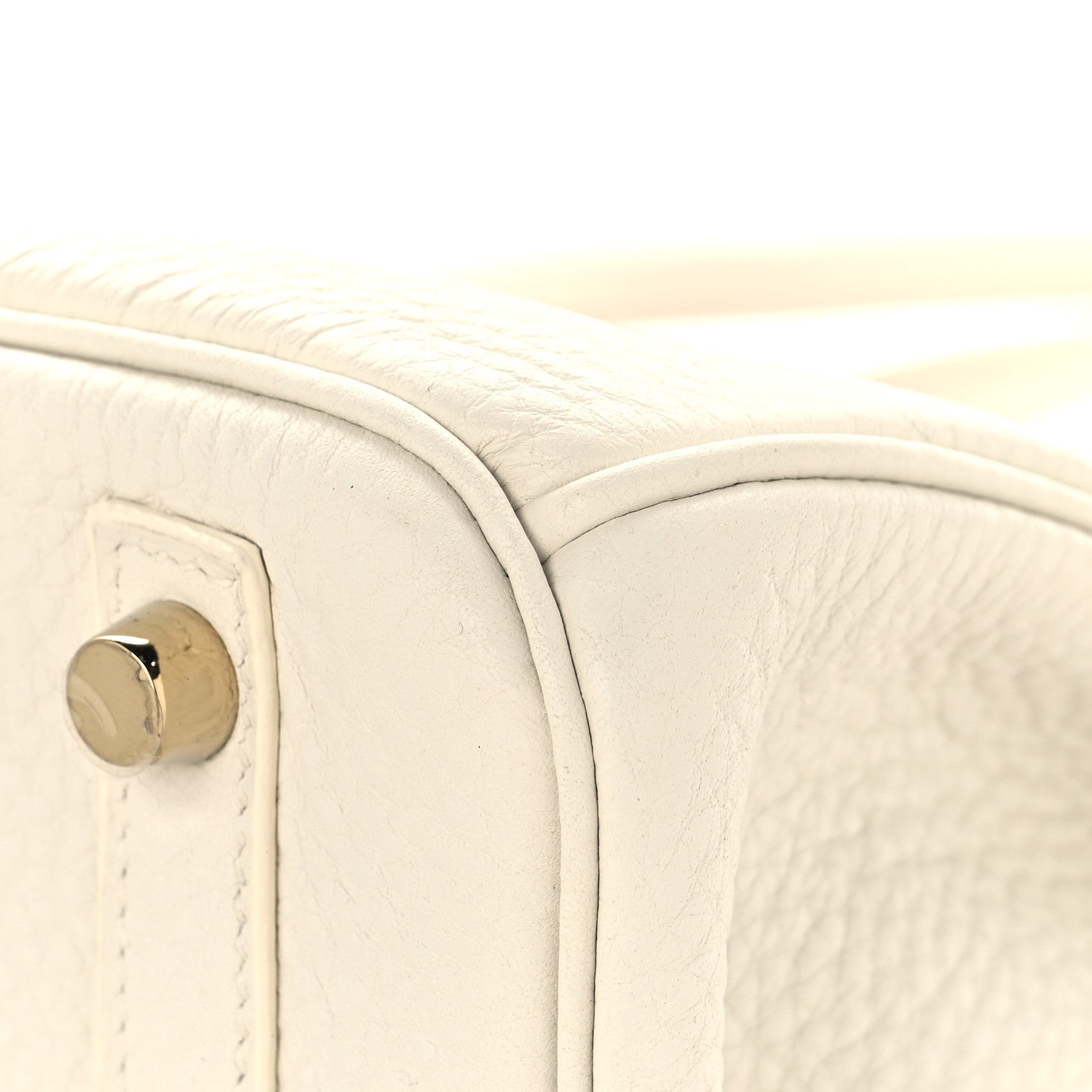 Hermes Taurillon Clemence Birkin 30 White 12 of 12