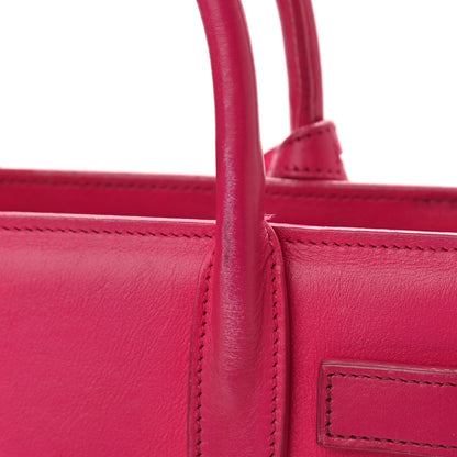 Saint Laurent Calfskin Nano Sac De Jour Lipstick Fuchsia 20 of 20