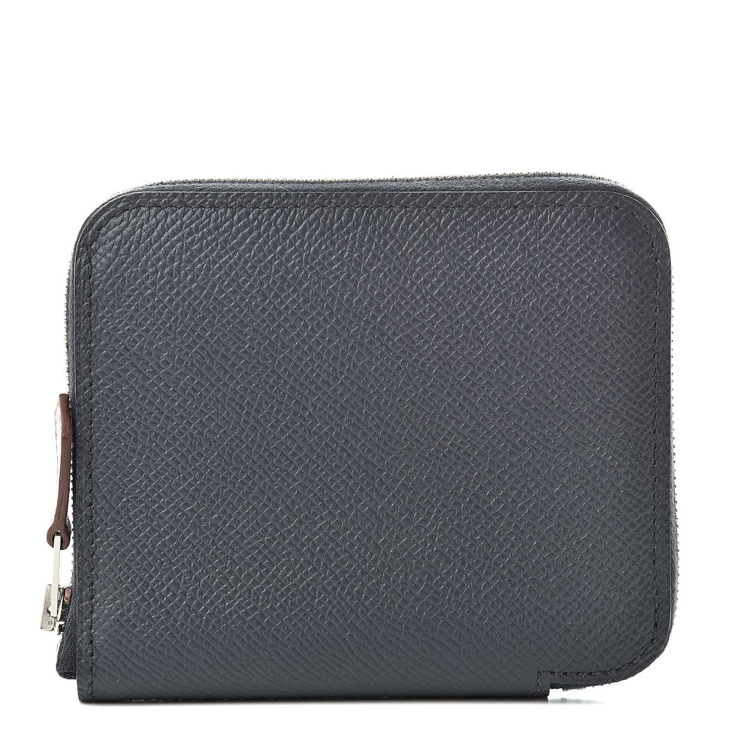 Hermes Epsom Silk'in Compact Wallet Bleu Indigo 1 of 9