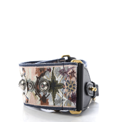 Christian Dior Canvas Embroidered Studded KaleiDiorscopic Shoulder Strap Multicolor 2 of 5