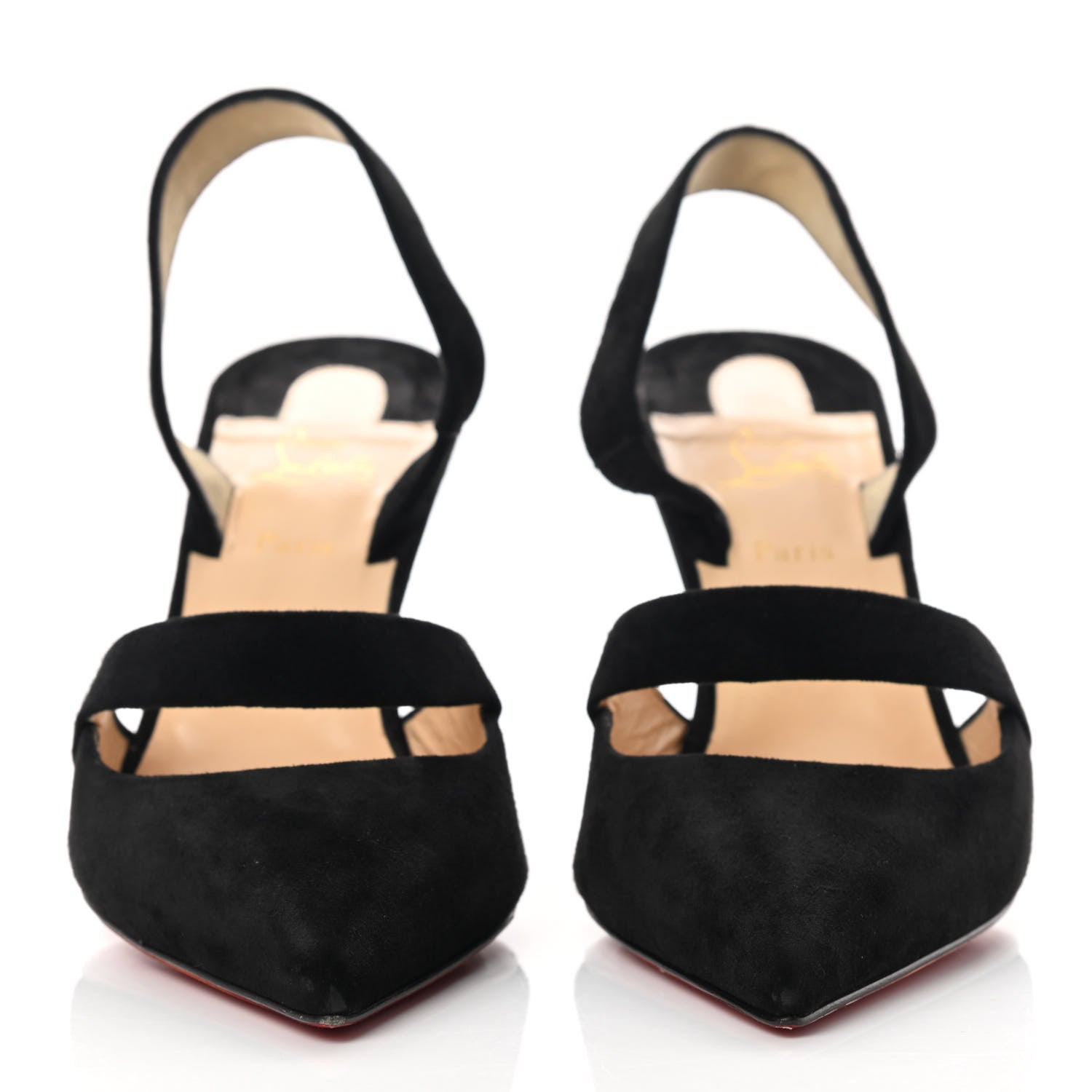 Christian Louboutin Veau Velour Actina 85 Pumps 37 Black 2 of 11