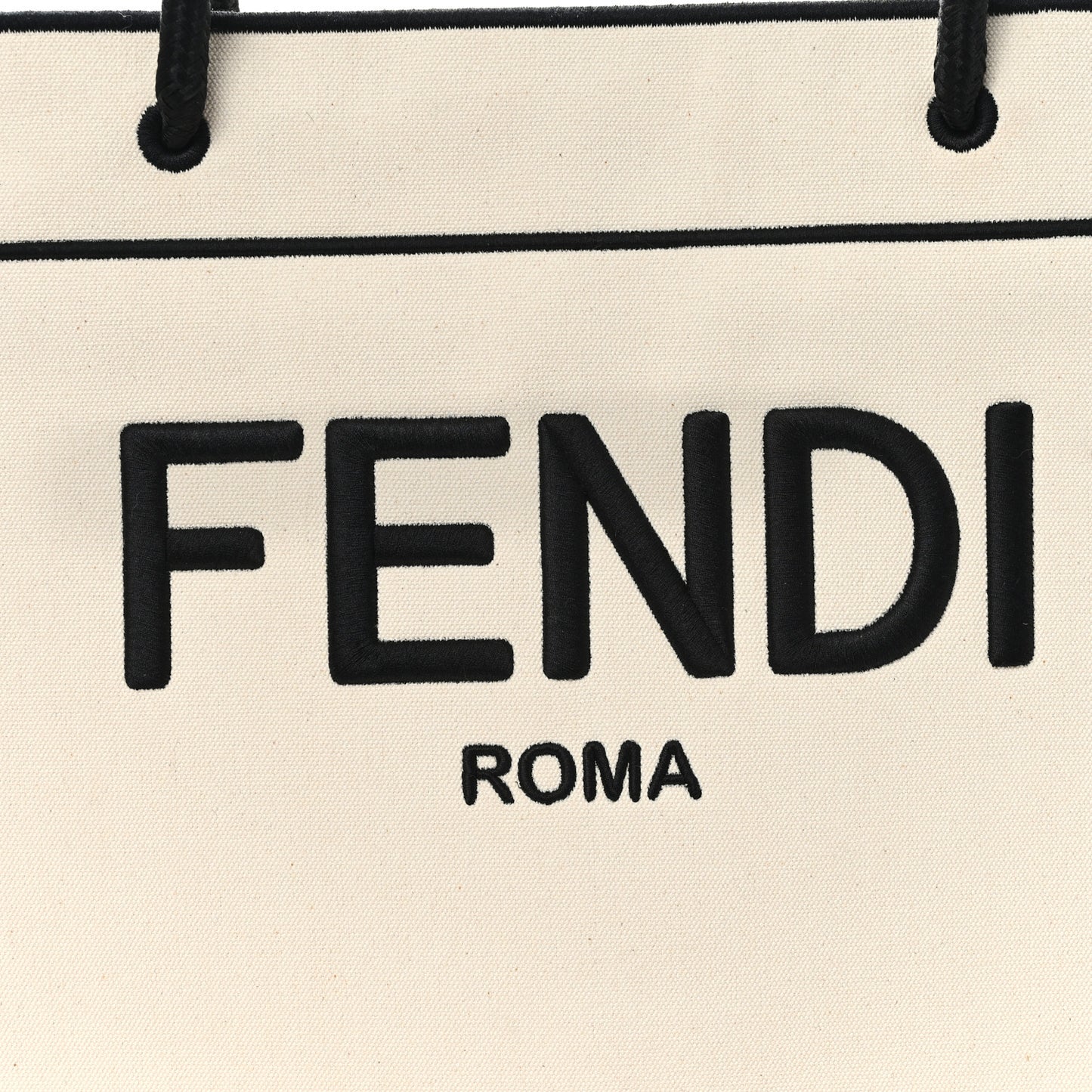 Canvas Logo Large Shopping Tote Grezzo Black